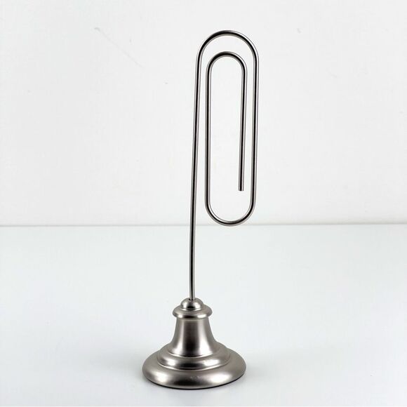 Pottery Barn Large Oversized paper clip note bill receipt Letter holder - Picture 2 of 6